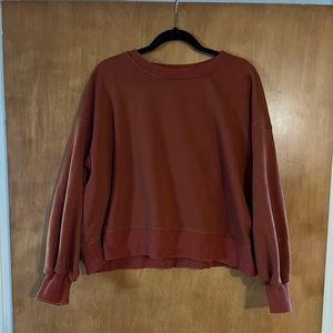 Burnt orange cropped sweater
